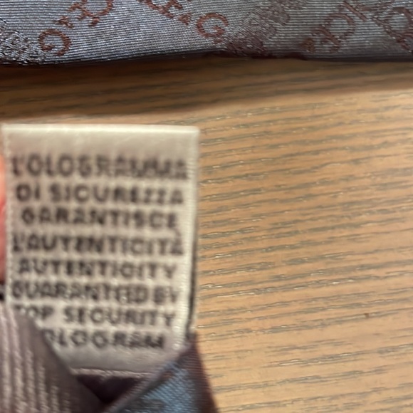 Mens Dolce Gabbana tie. Bluey/grey colour with embossing of brand. - Picture 8 of 11